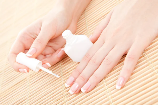 stock image Care for beautiful woman nails