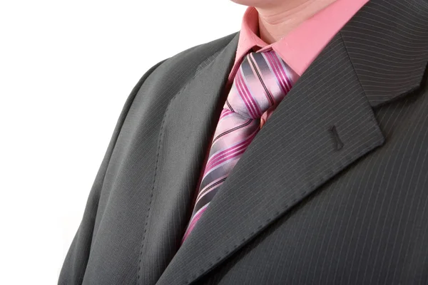 Işadamı kravat kapatmak — Stok fotoğraf