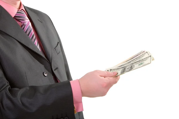 Business man with money — Stock Photo, Image