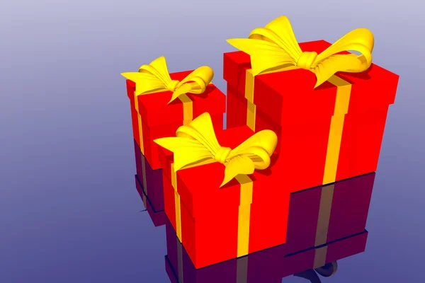 Vánoční dárek box — Stock fotografie