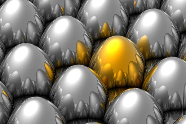 Egyedi arany-tojás — Stock Fotó
