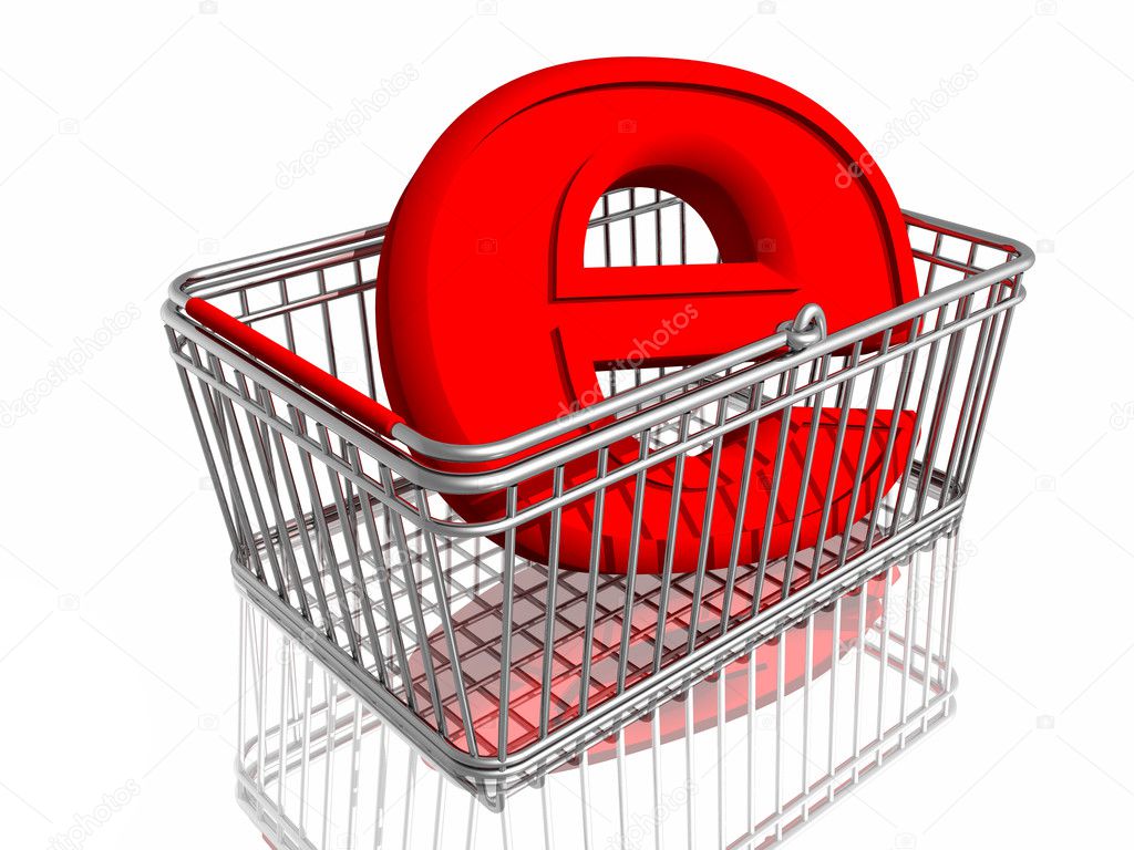 E-commerce sign in basket