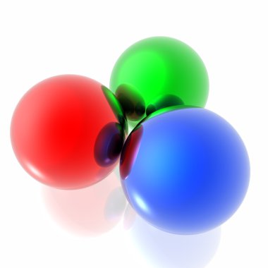 RGB spheres clipart