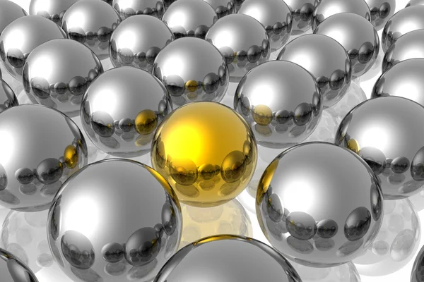 Golden unique sphere — Stock Photo, Image