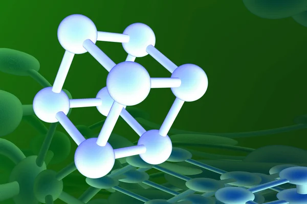 分子的呈现 — 图库照片