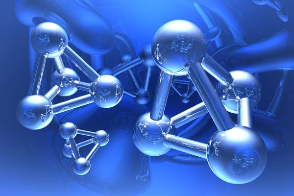 분자의 렌더링 — 스톡 사진