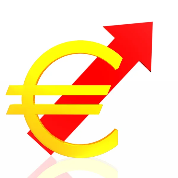 Euro growth — Stock Photo, Image