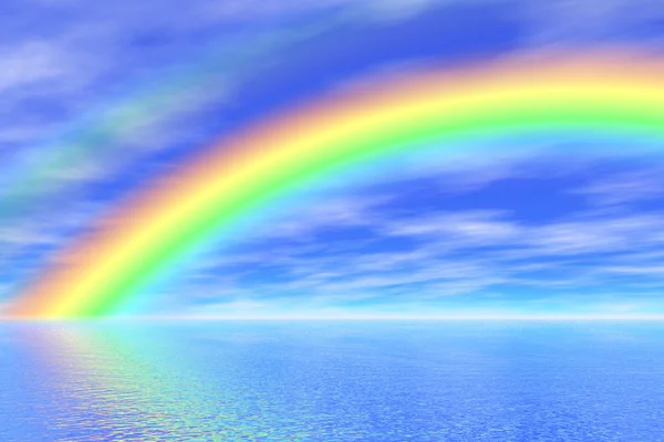 大海中的彩虹 — 图库照片