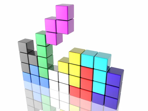 Jogo de Tetris — Fotografia de Stock