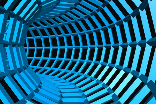 Túnel 3D digital — Fotografia de Stock