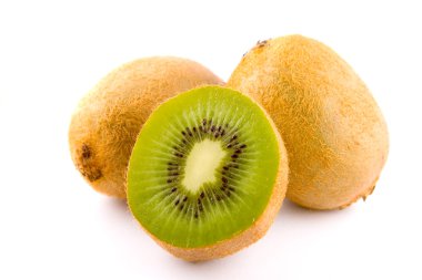 kivi beyaz arkaplanda izole edildi