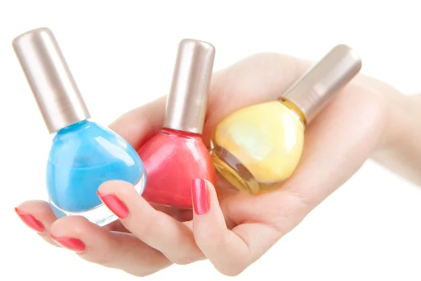 Elegir el color del esmalte de uñas — Foto de Stock