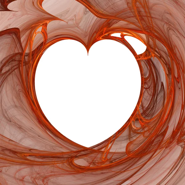Red abstract heart — Stock Photo, Image