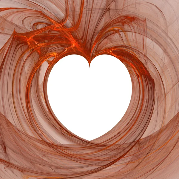 Coração abstrato vermelho — Fotografia de Stock
