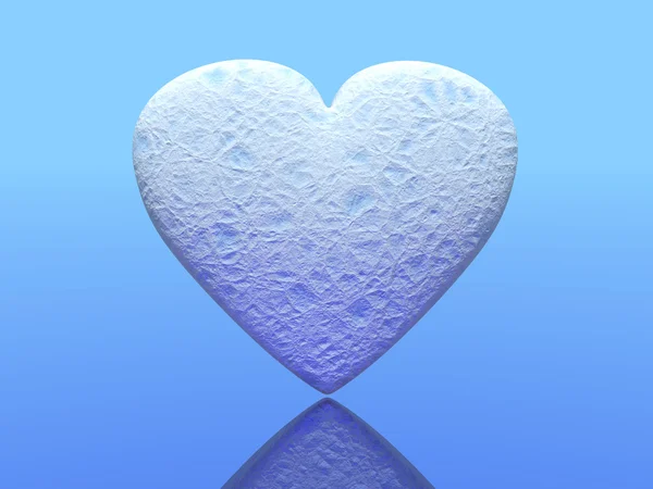 Corazón de hielo — Foto de Stock