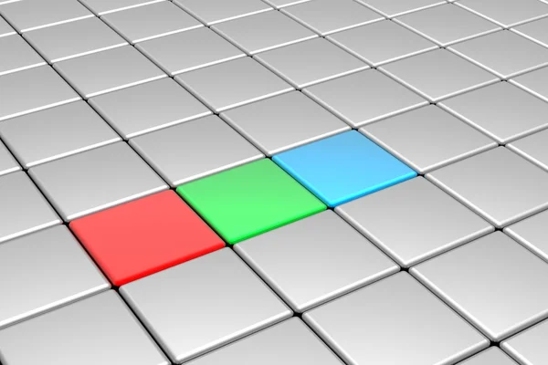 RGB cubes — Stock Photo, Image