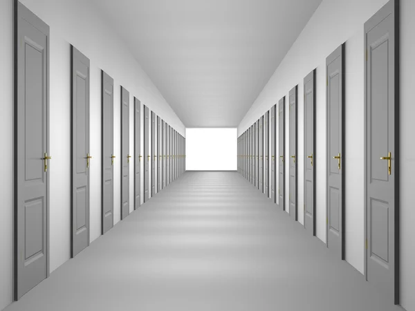 Ändlösa korridor — Stockfoto