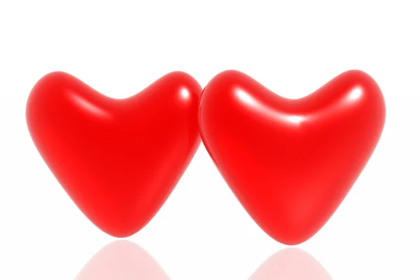 Rode harten — Stockfoto