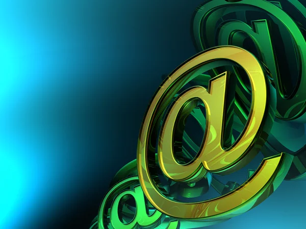 Símbolo de correo electrónico abstracto — Foto de Stock