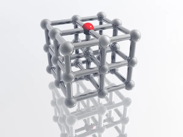 3D cząsteczka — Zdjęcie stockowe