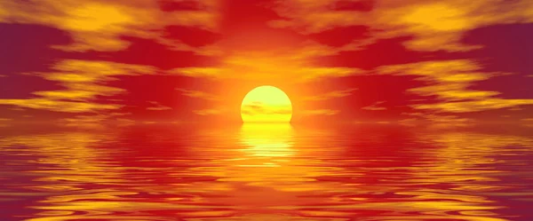 Gouden zonsondergang — Stockfoto
