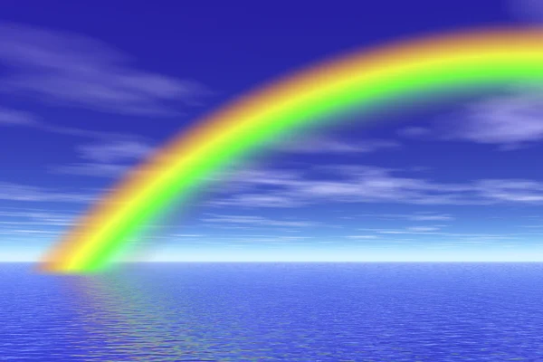 Arco-íris no mar — Fotografia de Stock