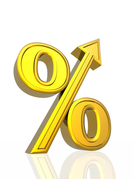 Percent growth — Stock Photo, Image