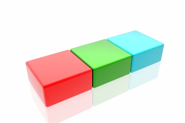Cubos RGB — Foto de Stock