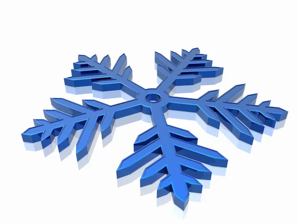 Snowflake in the white background — Stock Photo, Image