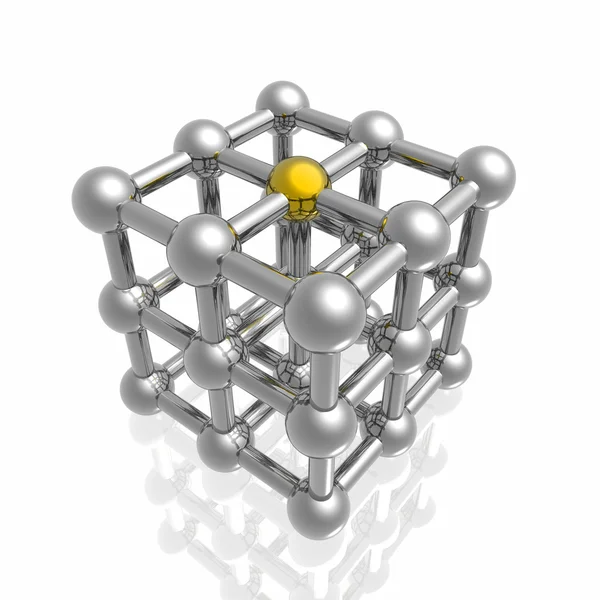 Render of molecular structure Stock Picture