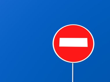 Stop traffic sign clipart