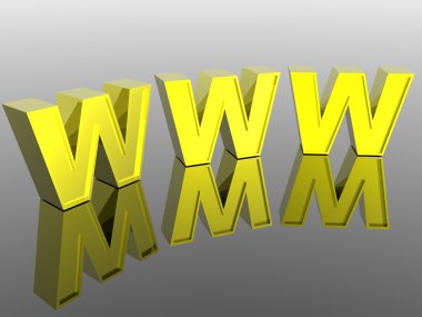 3D world wide web Internet simgesi