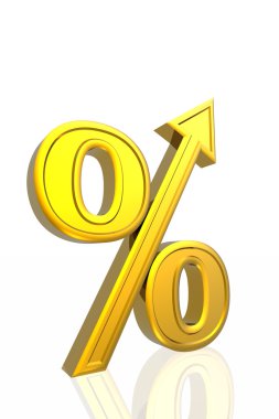 Percent growth clipart