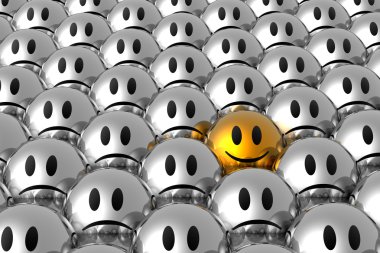 Stand out from the crowd clipart