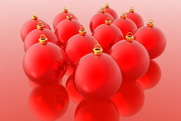 Decoração de Natal vermelho — Fotografia de Stock