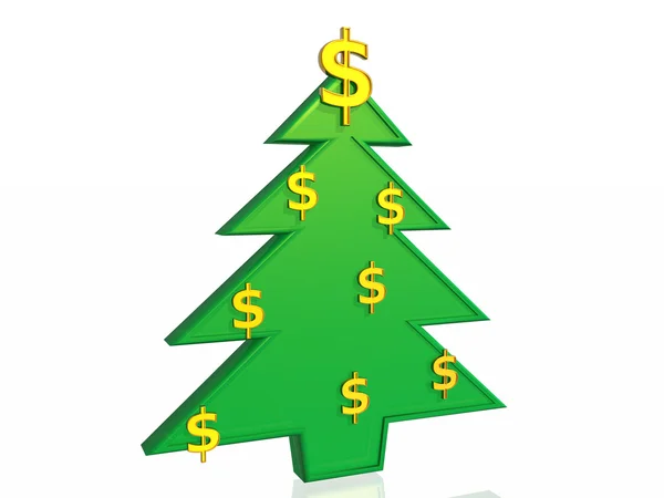 Business christmas tree — Stock Photo, Image