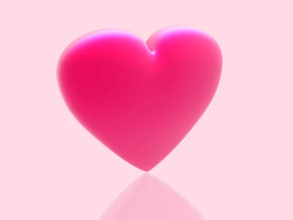 Coração em que vive o amor — Fotografia de Stock