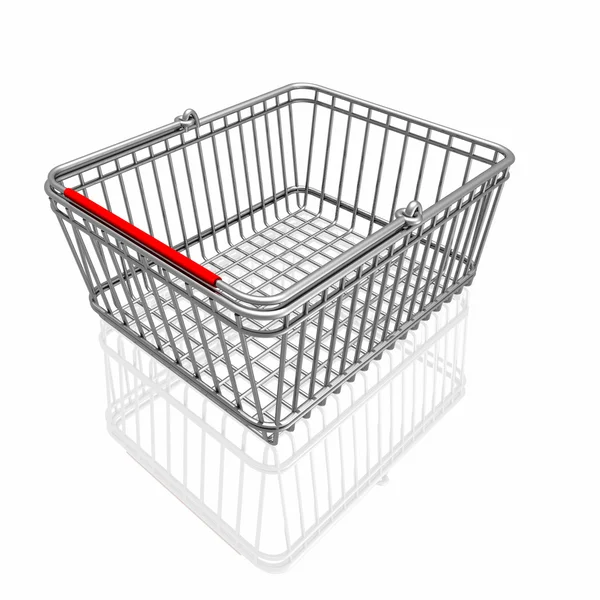 3d basket isolated in white background — Stock Photo, Image