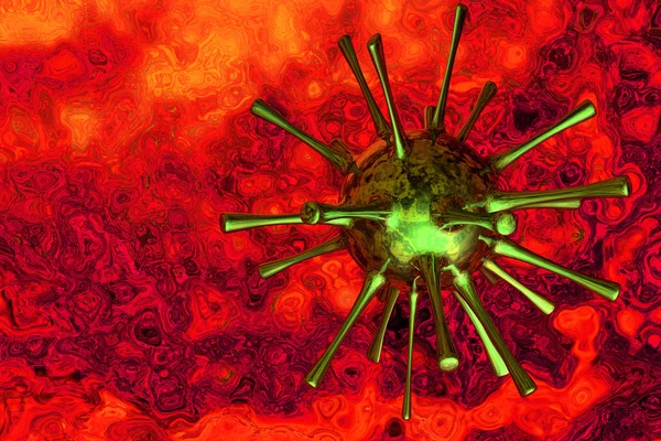 芽孢杆菌微生物的插图 — 图库照片