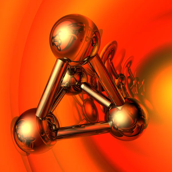 Rendre de molécule — Photo