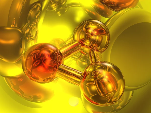 3D molekül — Stok fotoğraf