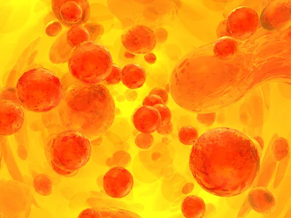Vörös vérsejtek, 3d render — Stock Fotó