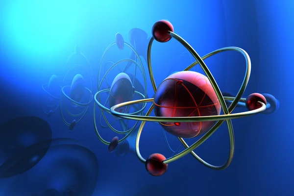 Рендер молекулы — стоковое фото