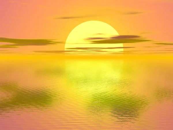 Gyllene solnedgången — Stockfoto