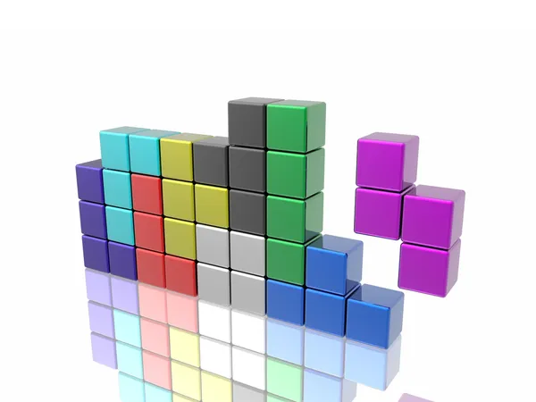 Jogo de Tetris — Fotografia de Stock