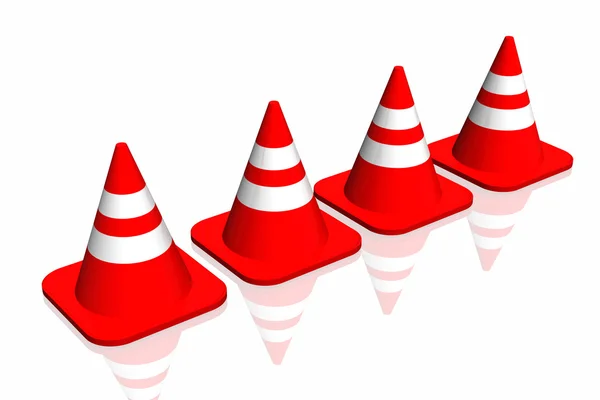 stock image 3d traffic cone