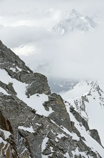 Jazda na nartach w stubaital, austria Zdjęcie Stockowe