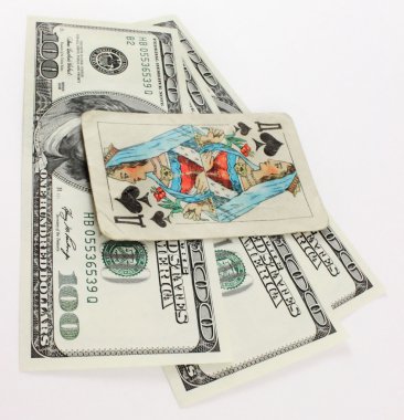 para dolar ve eski oyun kartları