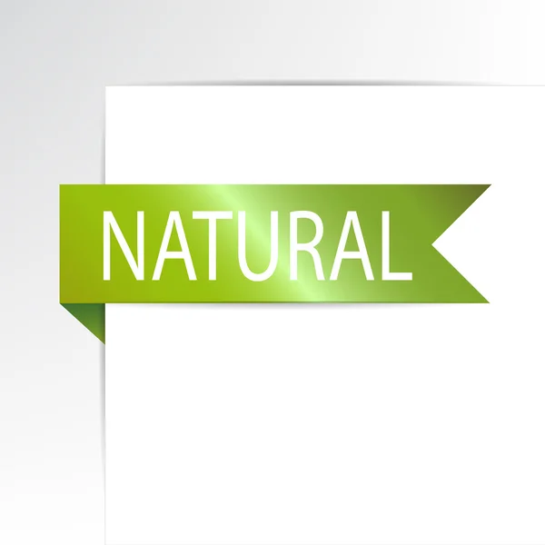 Natural bookmark — Stock Vector
