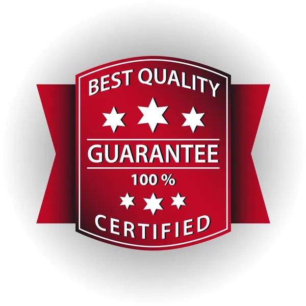Quality guarantee red stamp — Stock Vector